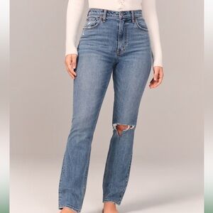 Abercrombie 90s straight ultra high rise jeans